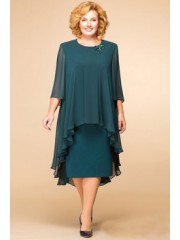 Plus Size Dark Green Modern Mother Of The Bride Dresses mps-075