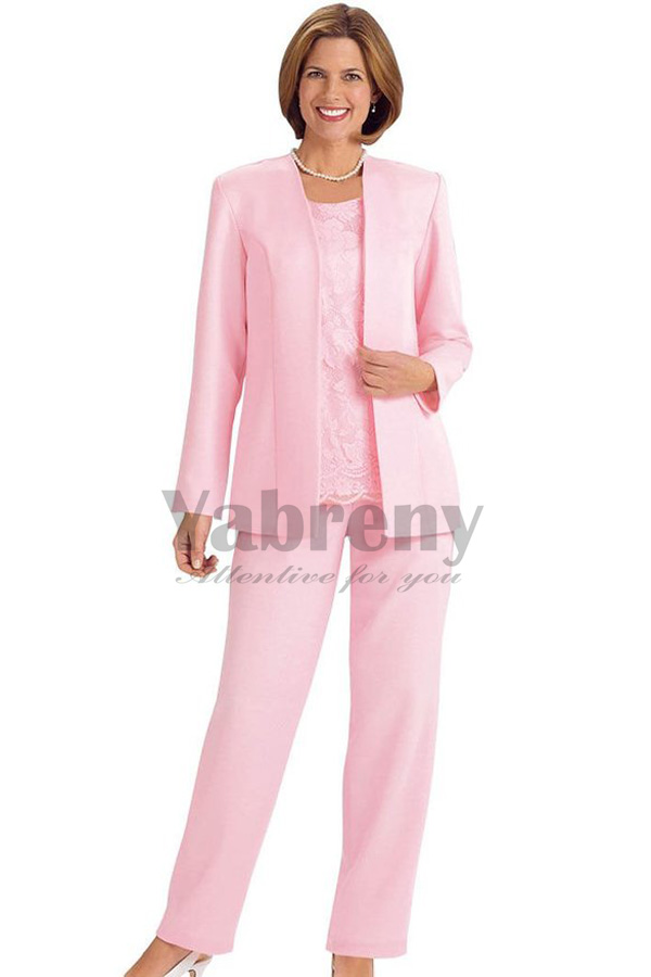 Pink Mother of the bride pantsuits women's outfit mps-169